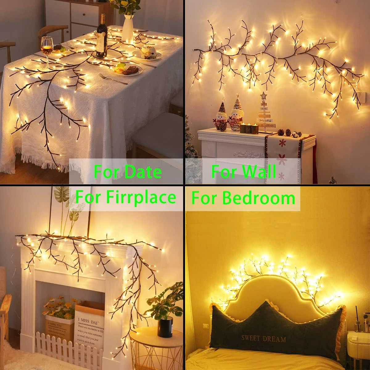 LEDS Bendable Willow Vine Lights