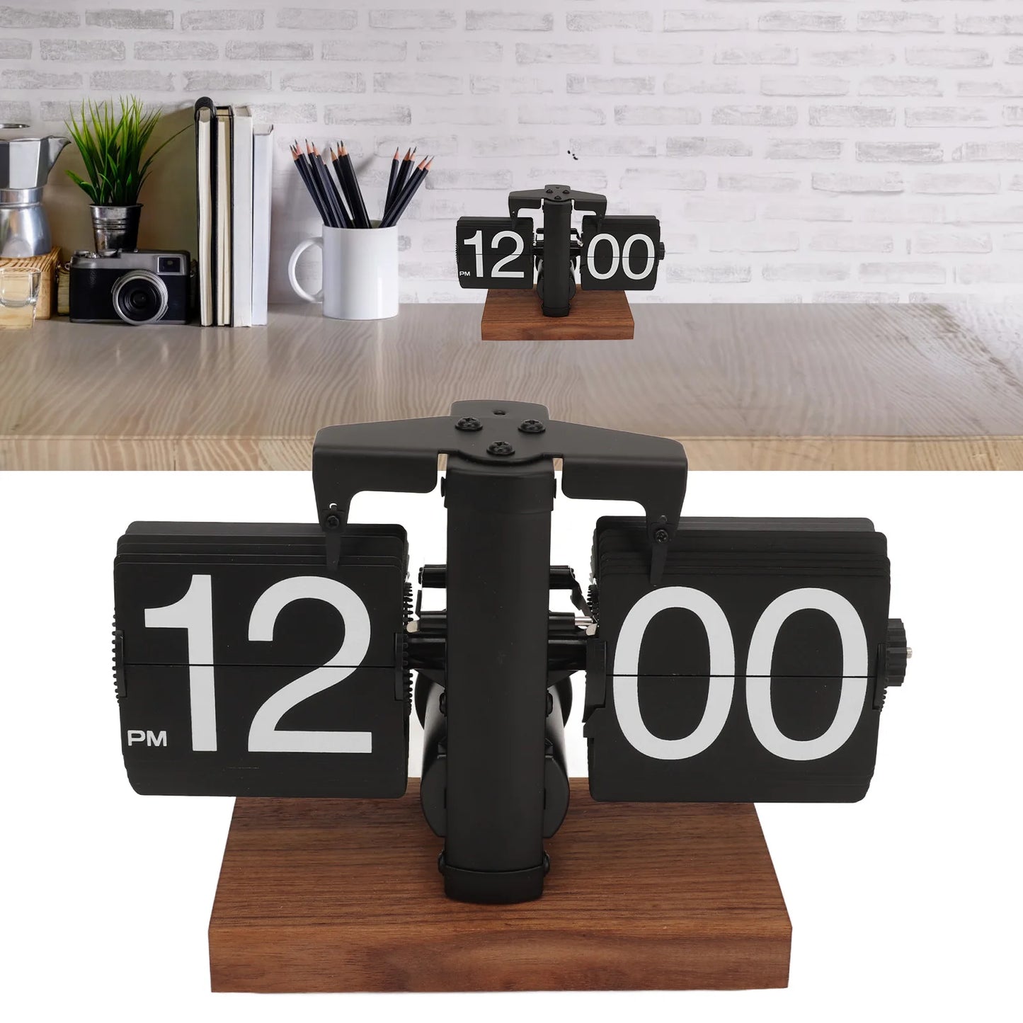 Digital Flip Down Clock Retro Automatic